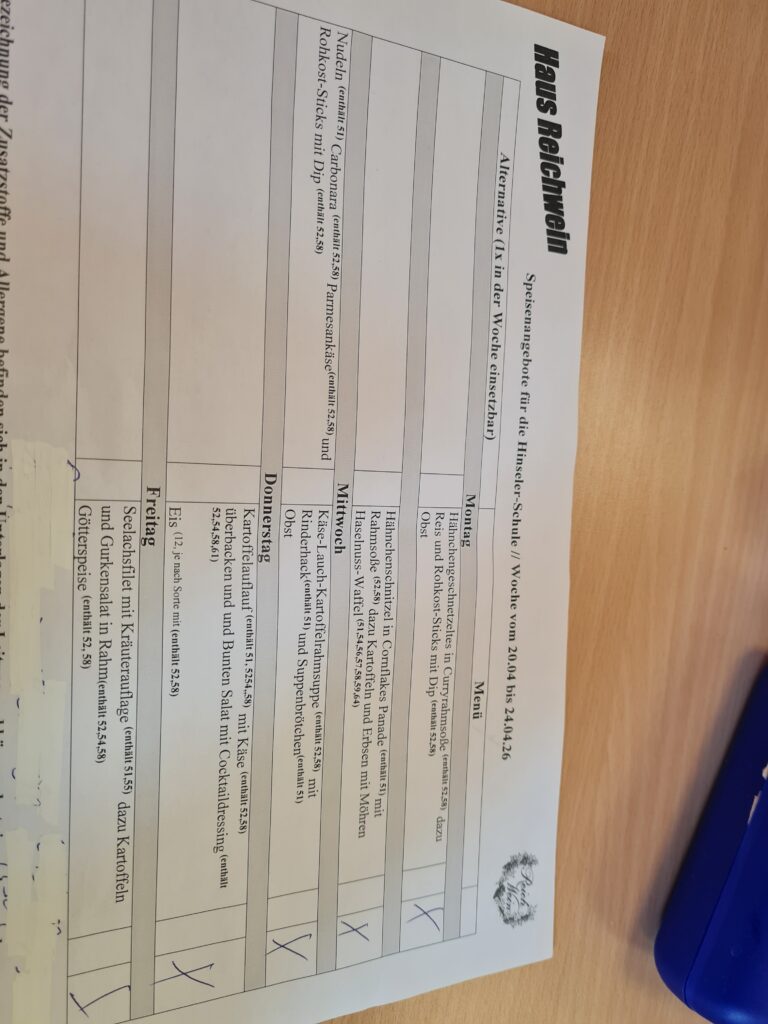 Mittagessen 20.04.2026 bis 24.04.2026